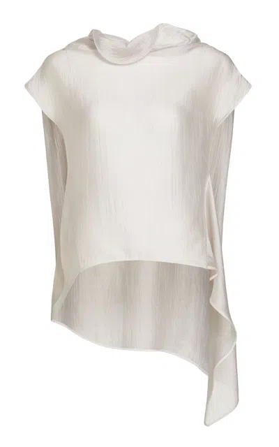 Maticevski Temple Draped Blouse In White