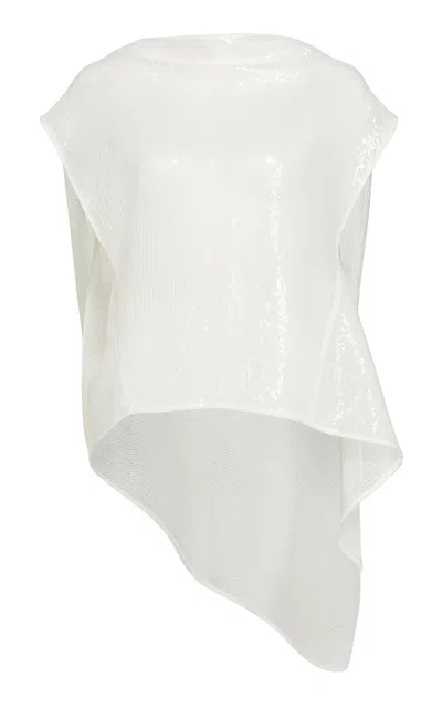 Maticevski Temple Sequined Blouse In White