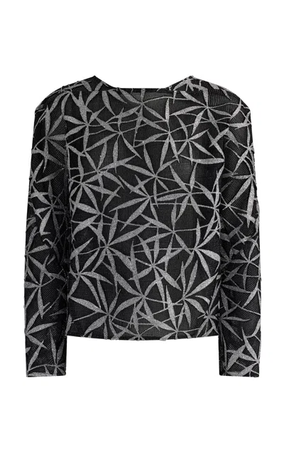 Maticevski Thibeaux Metallic Top In Silver