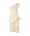 Maticevski Rhythm Sculpted Midi Dress In Nude