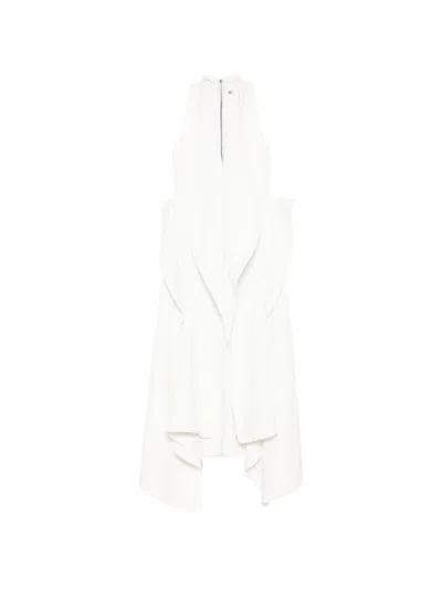 Maticevski Varsity Dress In White