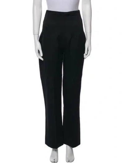 Pre-owned Maticevski Wide Leg Pants In Black