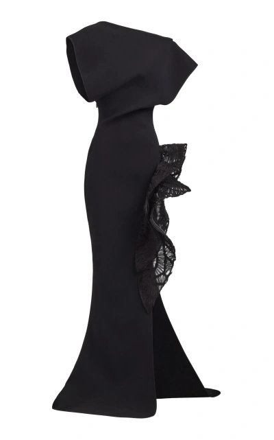 Maticevski Wishing Crepe Gown In Black