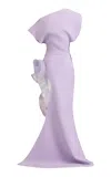 Maticevski Wishing Crepe Gown In Purple