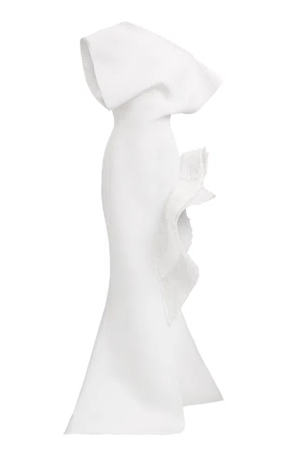 Maticevski Wishing Crepe Gown In White