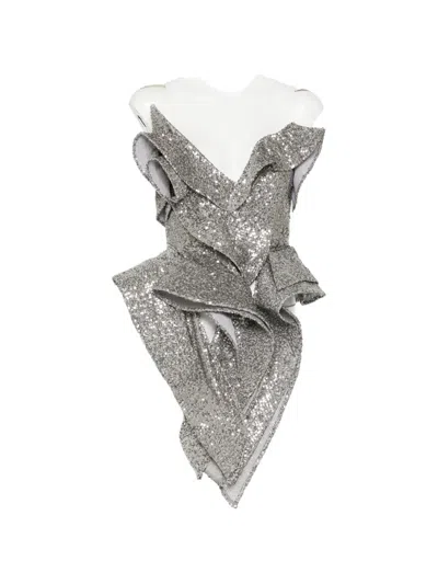 Maticevski Wizard Bodice In Gray
