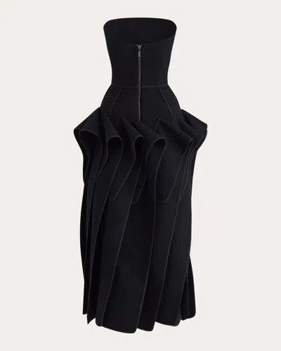 Maticevski Women's Breakout Pleated Strapless Dress