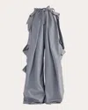 Maticevski High Gear Cargo Cotton Wide-leg Pants In Grey