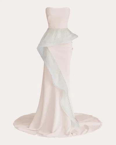 Maticevski Women's Hopeton Beaded Ruffle Gown