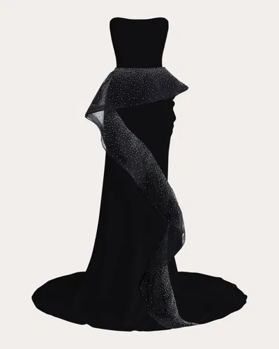 Maticevski Women's Hopeton Beaded Ruffle Gown