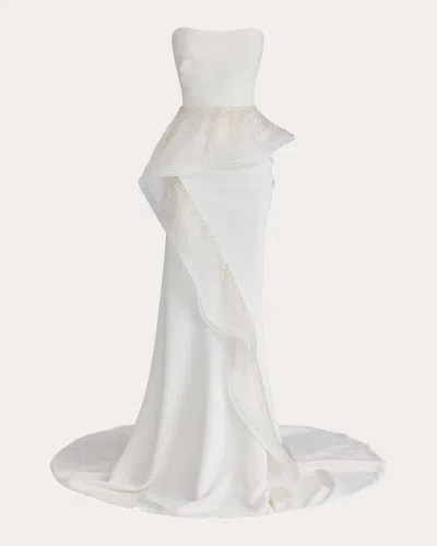 Maticevski Women's Hopeton Beaded Ruffle Gown