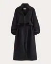 Maticevski Women's Horizon Waffle Front-zip Collared Midi Dress In Black