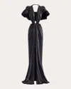 Maticevski Latitude Gathered Gown In Black
