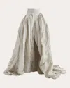 Maticevski Meara Structured Maxi Skirt In Neutral