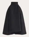Maticevski Women's Orb Waffle Pleated A-line Midi Skirt In Black