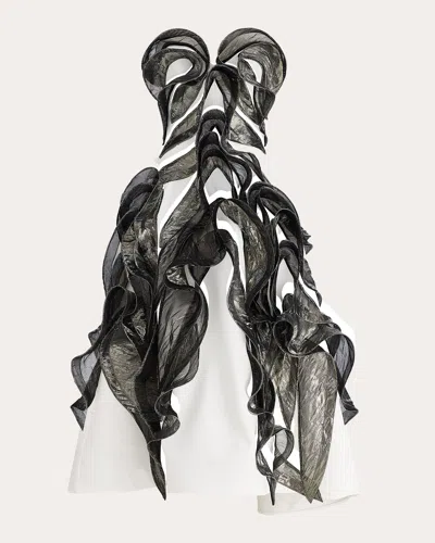 Maticevski Women's Presentation Wave Metallic Dress Elastane/polyester/silk