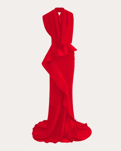 Maticevski Women's Provocateur Ruffle Gown