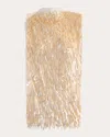 Maticevski Women's Radiate Teardrop Sequin Organza Sleeveless Top In Yellow