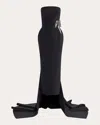 Maticevski Residence Strapless Gown In Black/embroidery