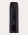 Maticevski Women's Rival Pleated Wool Silk High-rise Pants In Black