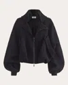 Maticevski Women's Succession Waffle Collared Jacket In Black