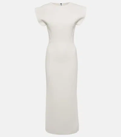 Maticevski Zephyr Crêpe Midi Dress In White