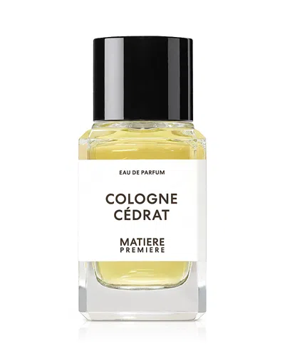 Matiere Premiere Cologne Cedrat Eau De Parfum 3.4 Oz. In Transparent