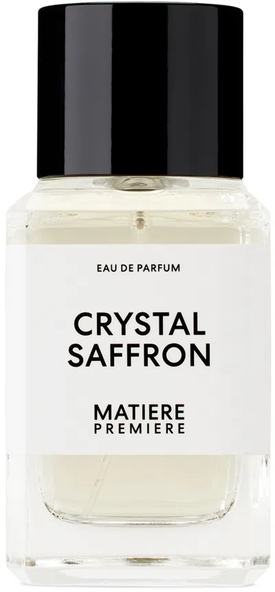Matiere Premiere Unisex Crystal Saffron Edp Spray 3.4 oz Fragrances 3770007317896 In Transparent