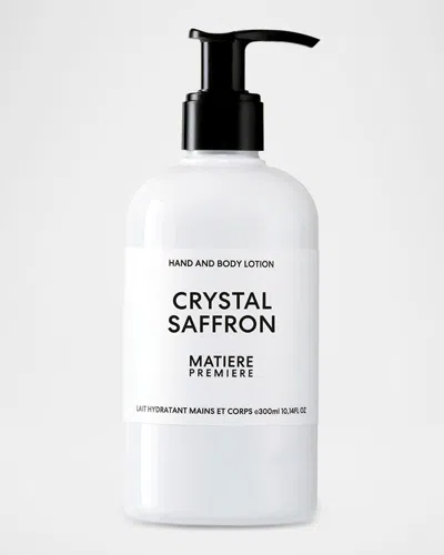 Matiere Premiere Crystal Saffron Hand Body Lotion, Satin, Size 300ml