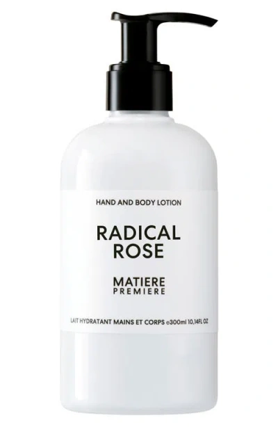 Matiere Premiere Radical Rose Hand & Body Lotion In Transparent