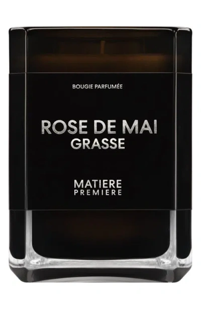 Matiere Premiere Rose De Mai Grasse Candle In Black