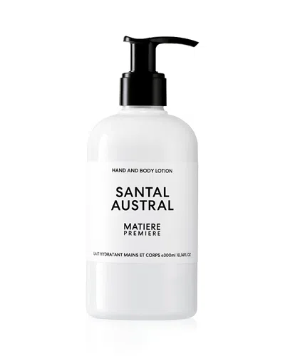 Matiere Premiere Santal Austral Hand And Body Lotion In White