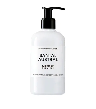 Matiere Premiere Santal Austral Hand And Body Lotion (300ml) In Multi