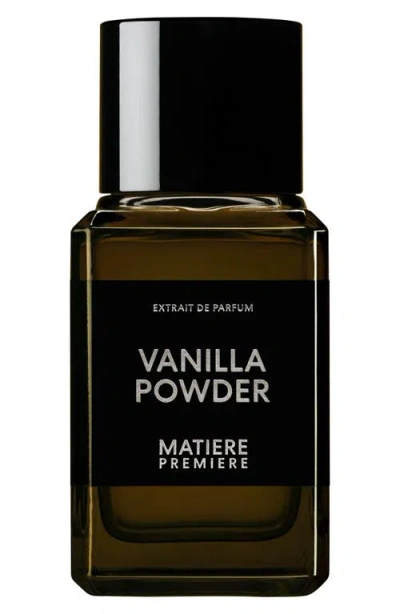 Matiere Premiere Vanilla Powder Extrait In Transparent