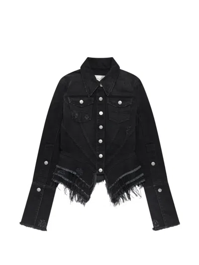 Matieres Fecales Mikaela Denim Jacket In Black