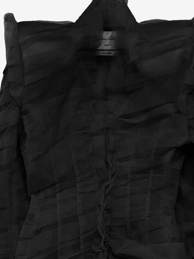 Matieres Fecales Matières Fécales Minimalist Polyamide Jacket In Black