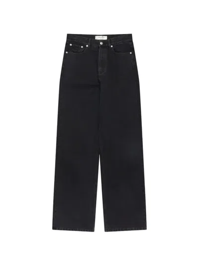 Matieres Fecales Mx Five-pocket Jeans In Black
