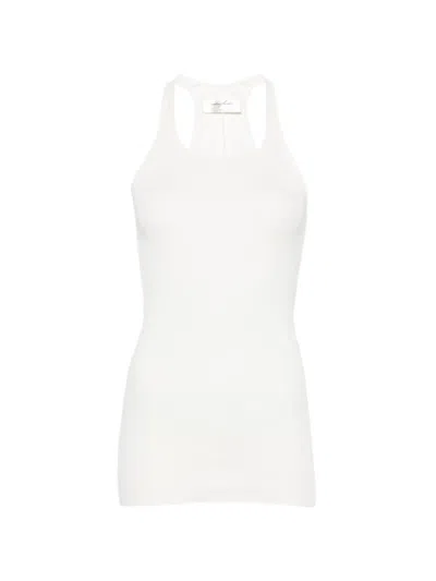 Matieres Fecales Ribbed Tank Top In White