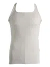 Matieres Fecales Ribbed Top In White