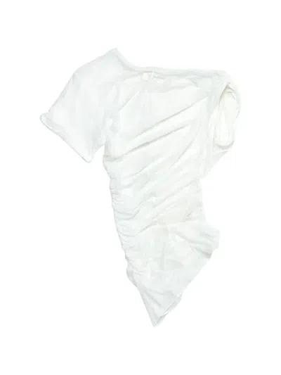 Matieres Fecales Warp Ruched T-shirt In Multi