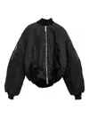 Matiéres Zip-up Bomber Jacket In Black