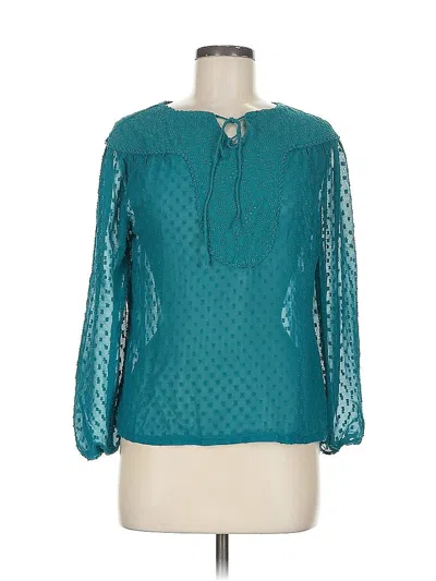 Pre-owned Matilda Jane 3/4 Sleeve Blouse In Blue