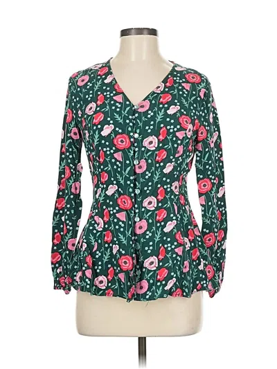 Pre-owned Matilda Jane 3/4 Sleeve Blouse In Green