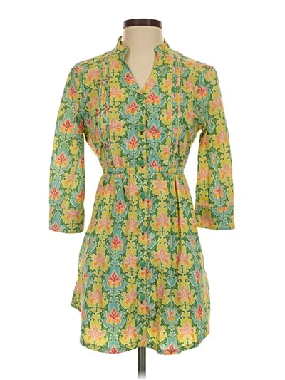 Pre-owned Matilda Jane 3/4 Sleeve Blouse In Green
