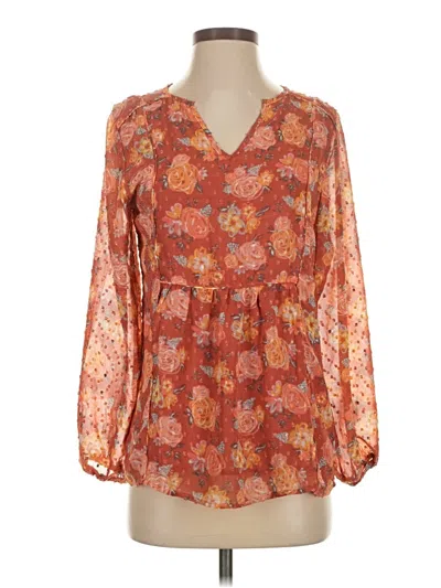 Pre-owned Matilda Jane 3/4 Sleeve Blouse In Orange