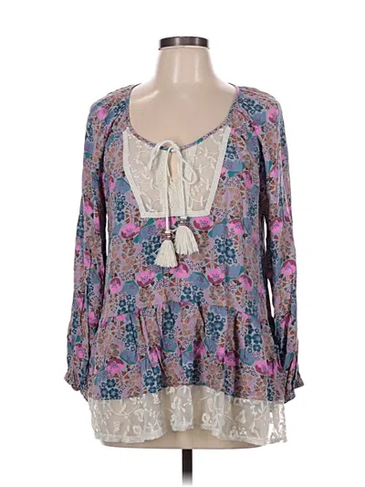 Pre-owned Matilda Jane 3/4 Sleeve Blouse In Purple
