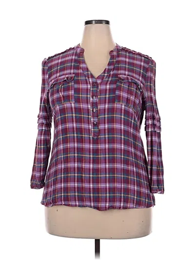 Pre-owned Matilda Jane 3/4 Sleeve Blouse In Purple