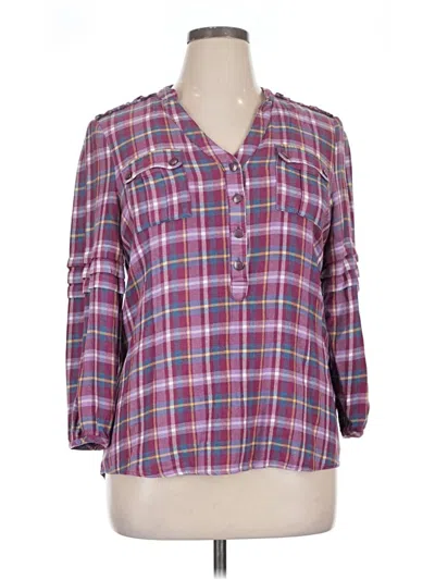Pre-owned Matilda Jane 3/4 Sleeve Blouse In Purple