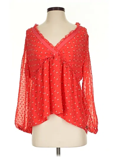 Pre-owned Matilda Jane 3/4 Sleeve Blouse In Red