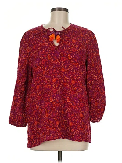 Pre-owned Matilda Jane 3/4 Sleeve Blouse In Red